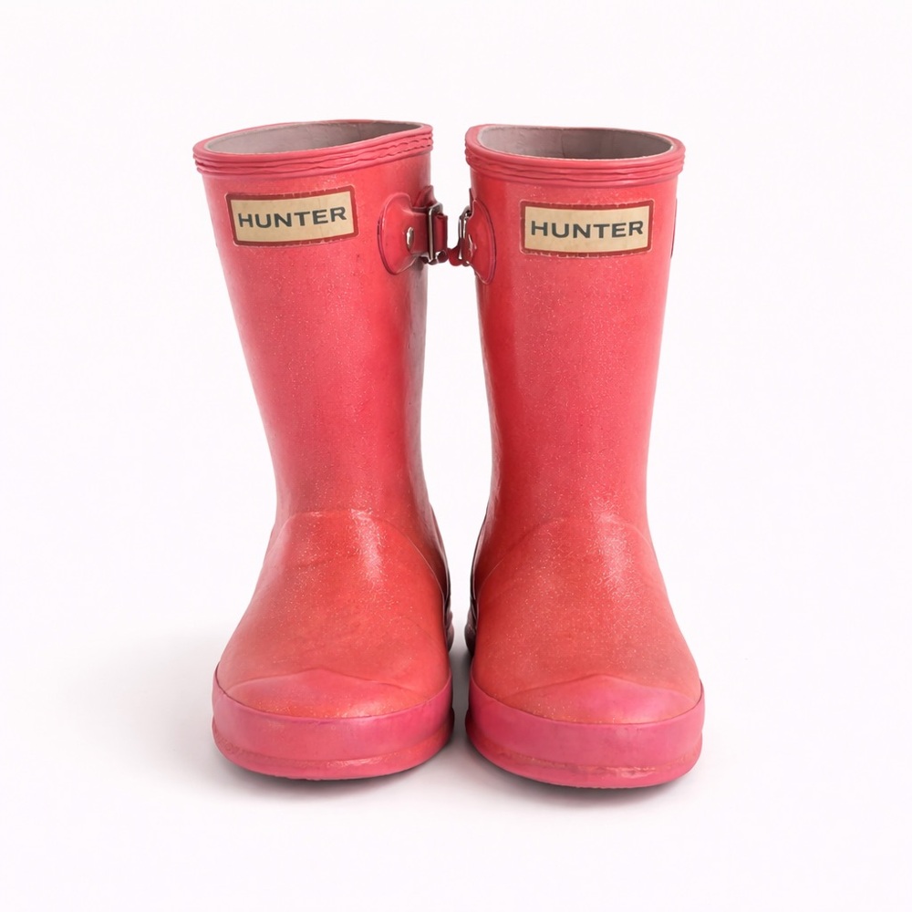 Hunter Kids Red Rain Boots
